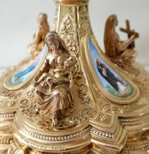 Ornate French Antique Gothic Silver Monstrance